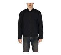 Boss - Blazer en laine mélangée coupe droite - Homme - Vestes - Noir - Taille: S