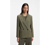 BOSS Blazer Regular en crêpe stretch à rayures tennis - Style Jaleto12, 50564480 Kaki 46