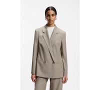 BOSS Blazer Regular en laine vierge italienne stretch - Style Jaleto14, 50572078 Beige 38