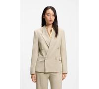 BOSS Blazer Regular en tissu texturé flammé - Style Jaleto9, 50566373 Beige clair 46