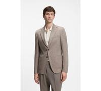 BOSS Blazer Slim à chevrons en laine mélangée noble - Style H-Hutson-2PP-263, 50571969 Brun chiné 52