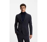 BOSS Blazer Slim en coton mélangé à micro motif - Style C-Hanry-J-252, 50545863 Bleu foncé 60