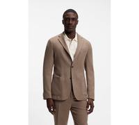 BOSS Blazer Slim en flanelle stretch technique lavable en machine - Style P-Hanry-WG-264, 50572016 Brun chiné 56