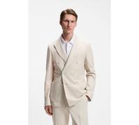 BOSS Blazer Slim en lin à rayures et coton - Style C-Hanry-J-DB-262, 50561938 Beige clair 48