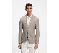 BOSS Blazer Slim en mélange de laine vierge à motif - Style H-Hutson-2PP-263, 50567488 Beige 58
