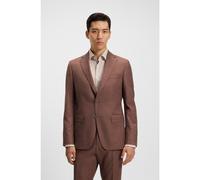 BOSS Blazer Slim en tissu stretch à motif - Style H-Hutson-251, 50545884 Marron 50