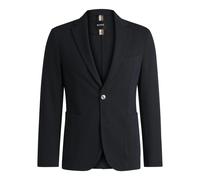 Boss - Blazer Slim Fit avec Micro Motif - Homme - Vestes - Bleu - Taille: M