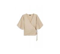 Boss - Blouse C_Bireni à portefeuille - Femme - Blouses et Chemises - Beige - Taille: 42 FR