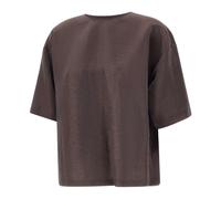 Boss - Blouse Manches Courtes - Femme - Blouses et Chemises - Brun - Taille: 46 FR
