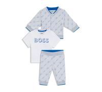 BOSS Boîte cadeau avec survêtement trois pièces pour bébé - Style J52216/77112M, J52216 bleu clair 60