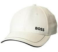 Boss Bold Logo Twill Cap Casquette de Baseball, Blanc éclatant, Taille Unique Homme