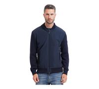 BOSS Veste hybride en maille de coton avec col bomber - Style C-Levaio, 50565508 Bleu foncé XL