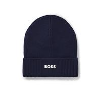 BOSS Bonnet à logo imprimé en gomme pour enfant - Style J52616/724T2, J52616 Bleu foncé 56