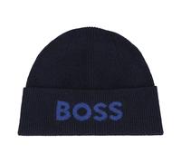Boss - Bonnet avec logo - Homme - Accessoires - Bleu - Taille: ONE Size