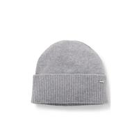 BOSS Bonnet en cachemire avec finition logotée métallique - Style Lonesta_hat, 50549311 Gris pcs.