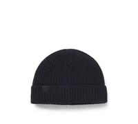 BOSS Bonnet en cachemire et laine vierge BECKHAM x BOSS - Style Hero_Hat_DB, 50552850 Bleu foncé pcs.
