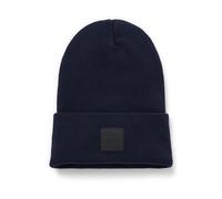 BOSS Bonnet en coton avec étiquette logotée - Style Fantastico_R_Hat, 50529442 Bleu foncé pcs.