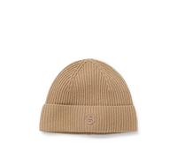 BOSS Bonnet en laine et cachemire à monogramme Double B - Style Leah-B-Icon_hat, 50557673 Beige pcs.