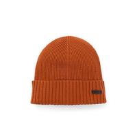 BOSS Bonnet en laine vierge avec plaque logotée - Style Fati, 50495306 Orange foncé pcs.