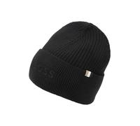 BOSS Hommes Magico R Bonnet à Logo brodé en Laine et Coton