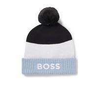 BOSS Bonnet multicolore avec pompon pour enfant - Style J51597/049T0, J51597 Bleu 50