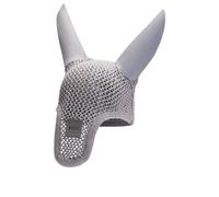 BOSS Bonnet pour cheval en crochet avec patch logoté - Style FLY VEIL MONOCHROME, B4H1101 Argent pcs.