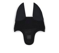 BOSS Bonnet pour cheval en crochet avec patch logoté - Style FLY VEIL MONOCHROME, B5H1101 Noir pcs.