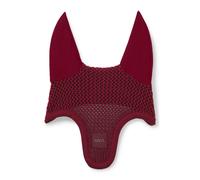 BOSS Bonnet pour cheval en maille crochetée - Style FLY VEIL CAPPUCCHINO, B6H1101 Rouge sombre pcs.