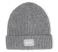 Boss - Bonnet Tricot Avec Badge - Gris Chine - Garçon - Taille T2