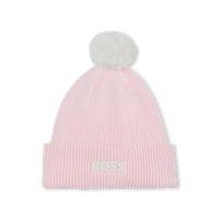 Boss - Bonnet Tricot Avec Pompon - Baby Pink - Fille - Taille T1