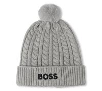 Boss - Bonnet Tricot Torsadé - Gris Chine - Garçon - Taille T0