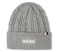 Boss - Bonnet Tricot Torsadé - Gris Chine - Garçon - Taille T2