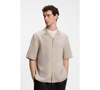 BOSS BOSS BY BECKHAM Chemise Relaxed en lin - Style H-CESAR-CAMP-SH_DB, 50576512 Beige XL
