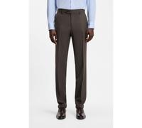 BOSS BOSS BY BECKHAM Pantalon de costume Slim en laine mélangée - Style Suit-Trousers-262_DB, 50563826 Marron foncé 52
