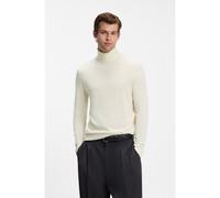 BOSS BOSS BY BECKHAM pull à col roulé en laine vierge et en cachemire - Style Fernando_DB, 50572101 Naturel XXXL