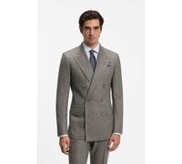 BOSS BOSS BY BECKHAM Veste de costume Slim en laine vierge - Style DB-Jacket-262_DB, 50572421 Marron foncé 50