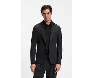 BOSS BOSS BY BECKHAM veste en laine vierge italienne à effet mélange - Style SB-Jacket-J-262_DB, 50572409 Gris 54