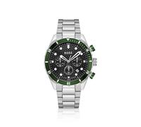 BOSS BOSS Chronomatix montre en acier inoxydable à cadran texturé à motif monogrammé - Style BOSS CHRONOMATIX, 58858213 Couleur argentée pcs.