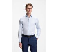 BOSS BOSS ONE Chemise Slim en coton structuré mélangé - Style H-HANK-SP-B1-C1-261, 50561659 bleu clair 40