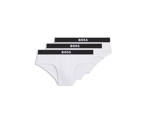 BOSS BOSS ONE Lot de trois slips en coton stretch - Style HipBr 3P BOSS ONE, 50546561 Blanc S