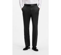 BOSS BOSS ONE Pantalon de smoking Regular en sergé de laine vierge - Style H-Lenon-Tux-B1, 50469192 Noir 58