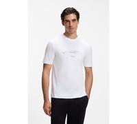 BOSS BOSS x ASTON MARTIN T-shirt en coton à motif graphique de voiture - Style C-Taut 181_AM, 50570435 Blanc XS
