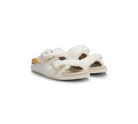 BOSS BOSS x Steiff Mules à boucles en effet peluche - Style Freyah_Slide_FRPU, 50554421 Blanc 35
