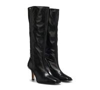 BOSS Bottes hauteur genou en cuir à bout carré - Style Anyah_HaBoot80_LT, 50573059 Noir 42