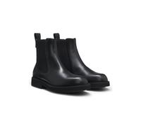 BOSS Bottines en cuir avec tirette logotée - Style Eleri_ChBootie_C, 50558637 Noir 40
