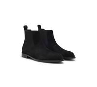 BOSS Bottines en cuir suédé à empiècements élastiques - Style Tayil_Cheb_sdN, 50548229 Noir 45.5