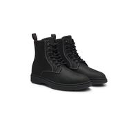 BOSS Bottines mi-hautes en cuir pull-up avec fermeture éclair latérale - Style Ferling_Halb_ltplup, 50574167 Noir 40