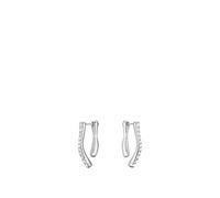 BOSS Boucles d’oreilles argentées à strass - Style LENA, HB1580779 Couleur argentée pcs.