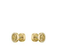 BOSS Boucles d’oreilles dorées ornées de cristaux et à monogramme Double B - Style DOUBLE B DIVINE, HB1580826 Couleur dorée pcs.
