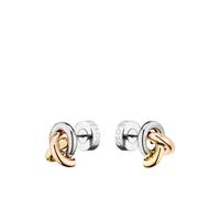 BOSS Boucles d’oreilles tricolores avec nœud - Style HARMONIE, HB1580773 Couleur argentée pcs.